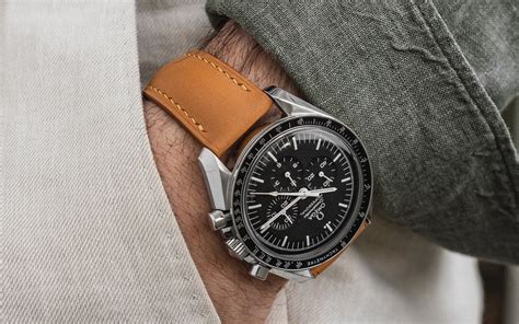 omega speedmaster leather strap buckle|genuine omega leather strap.